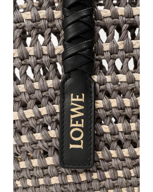Loewe Black Braid Medium Woven Handbag