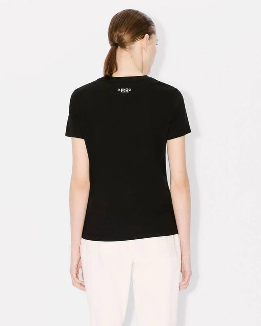 KENZO Black Tiger Patch Crewneck T-Shirt