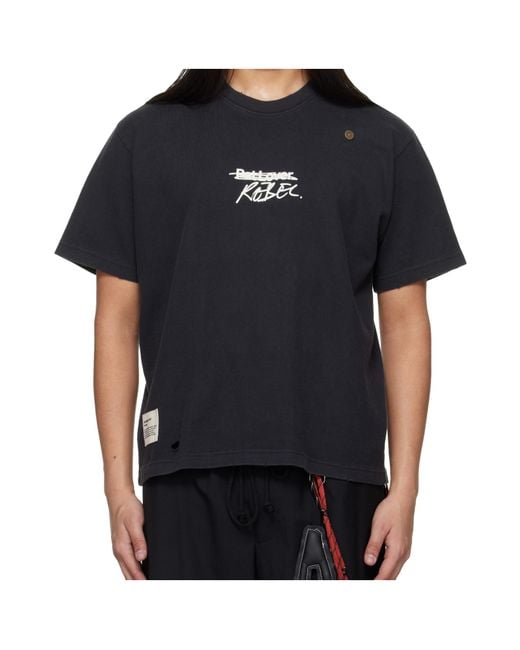 Song For The Mute Black Crew-Neck T-Shirt for men