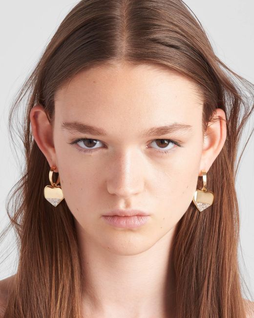 Prada Pink Eternal Pendant Earrings