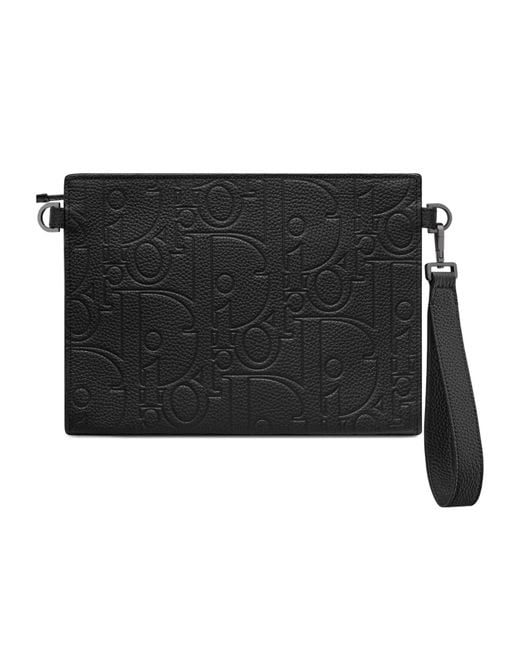 Dior Black A5 Triangle Pouch for men