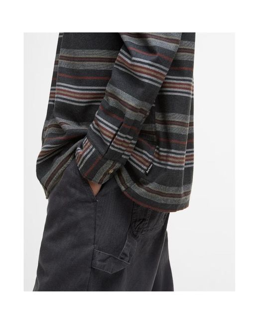 Barbour Gray Long Sleeve Shirt for men