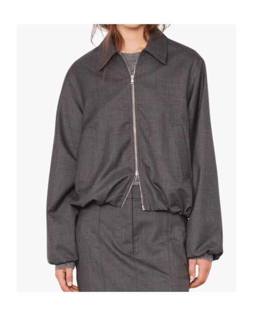 Officine Generale Gray Long-Sleeve Jacket
