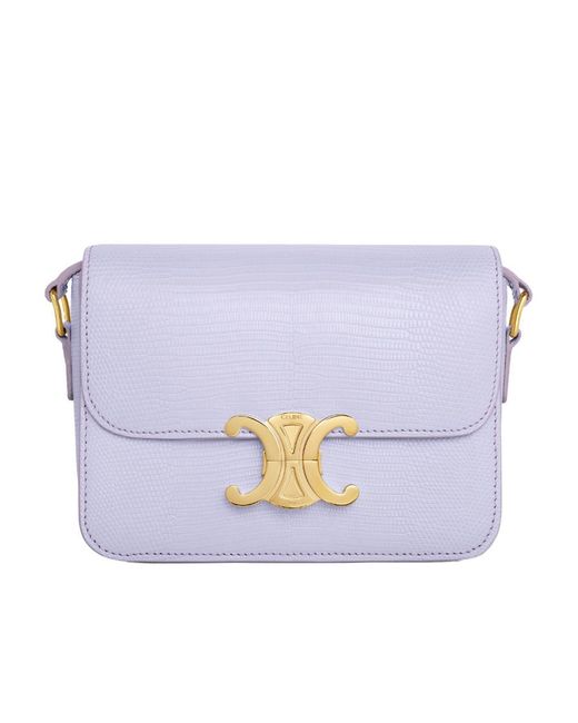 Céline Blue Teen Triomphe Bag