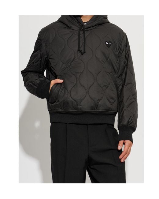 COMME DES GARÇONS PLAY Black Long-Sleeve Casual Jacket for men