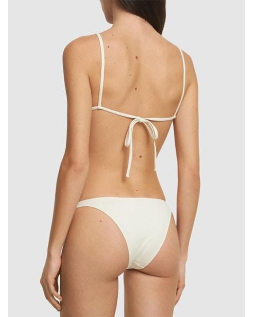 St. Agni Natural Triangle Bikini Top
