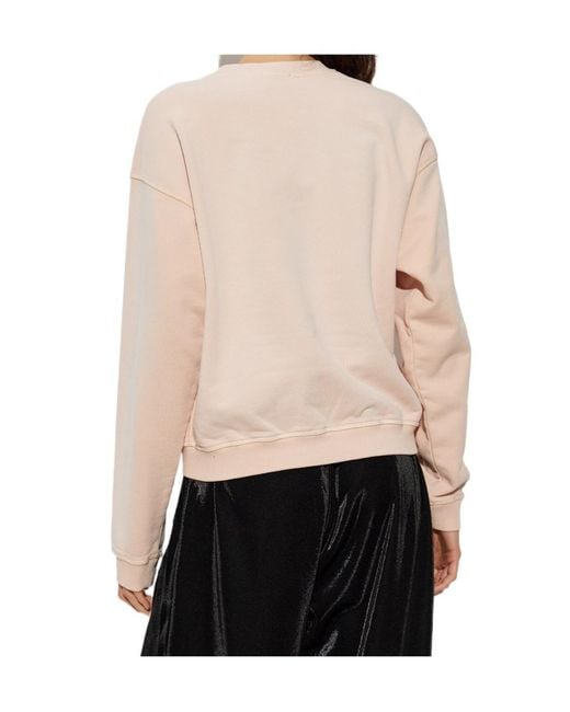 DIESEL Natural F Crew Logo Sweatshirt