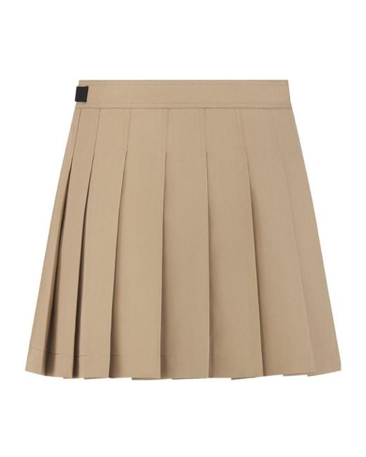 Dior Natural Christian Pleated Wrap Mini Skirt