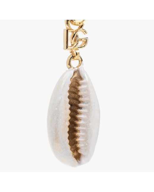 Dolce & Gabbana White Pendant Single Earring for men