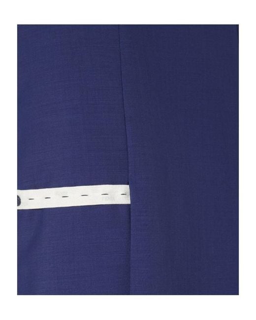 Fendi Blue Panelled Midi Skirt