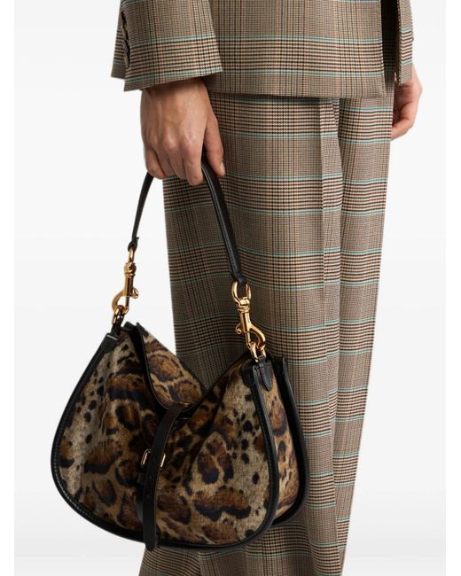 Etro Brown Medium Pony Bag