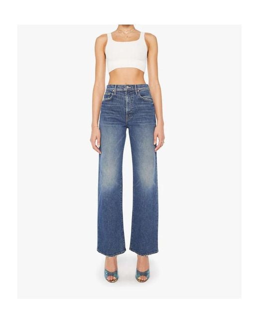 Mother Blue Jeans With Belt Loops