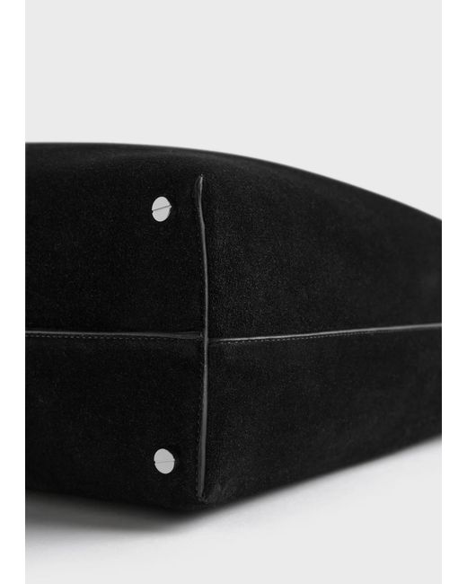 Totême  Black Zipper Shoulder Bag