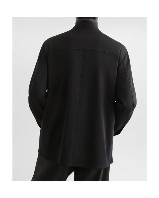 Dolce & Gabbana Black Technical Fabric Shirt With Tag for men