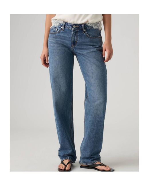 Levi's Blue Low Straight Jeans