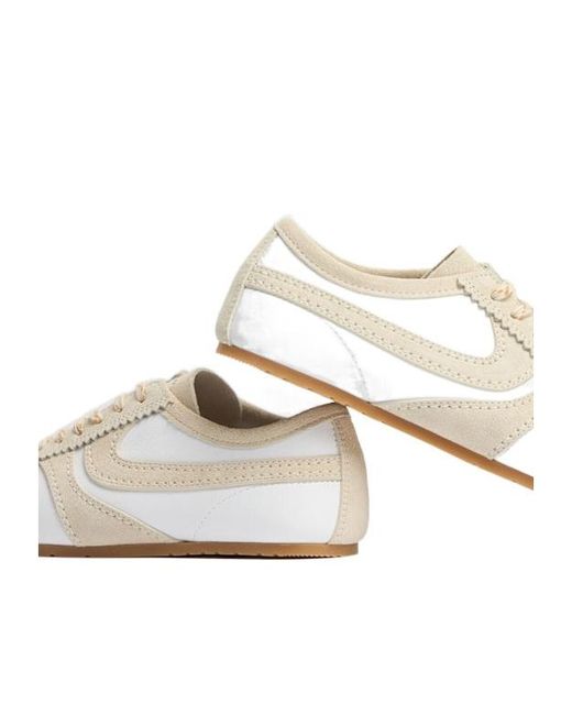 Dries Van Noten White Leather Low Top Sneakers