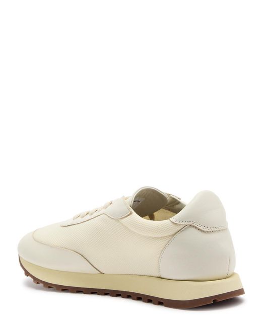 The Row White Spliced Mesh Knit Sneakers