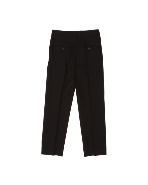 Totême Black Totême Cropped Pleated Trousers
