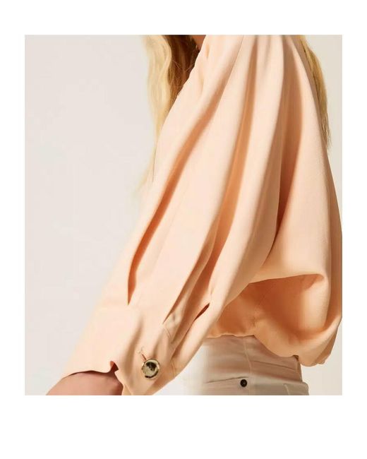 Twinset Natural Zip Front Bomber Jacket