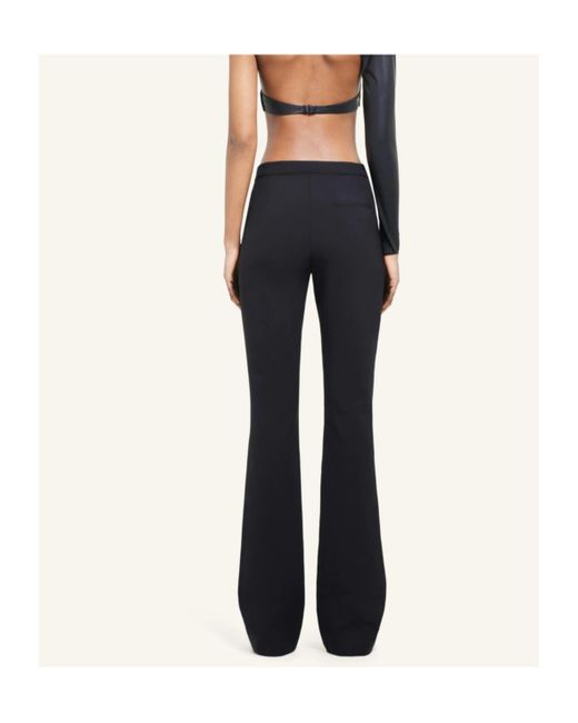 Courreges Black Courrèges Oblique Tailored Flared Pants