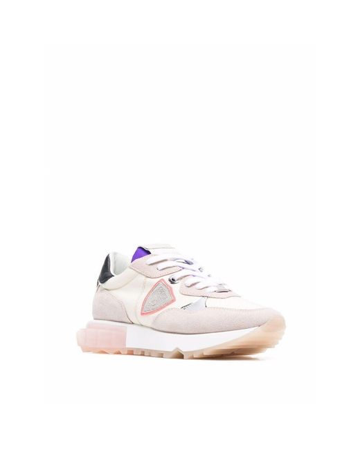 Philippe Model Pink La Rue Low-Top Sneakers