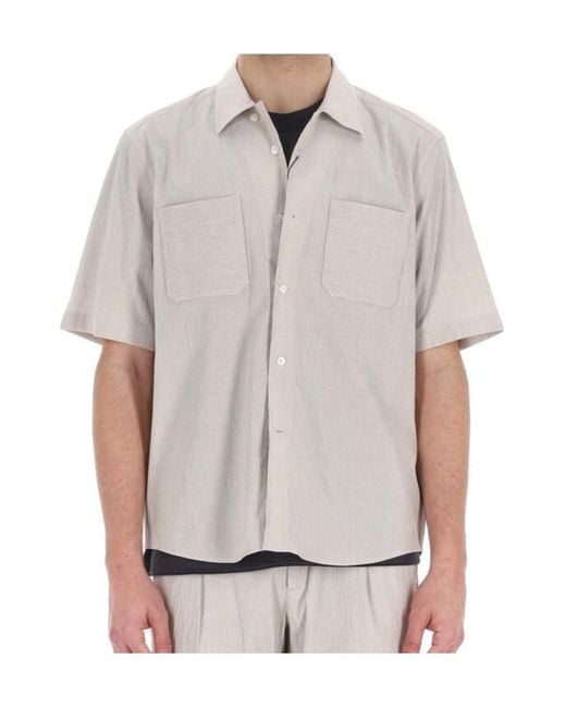 Herno White Striped Shirt for men