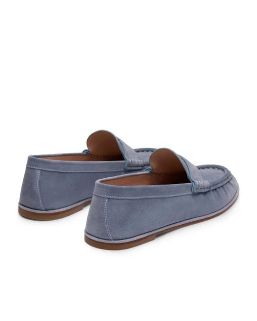 Stuart Weitzman Blue Spencer Loafer