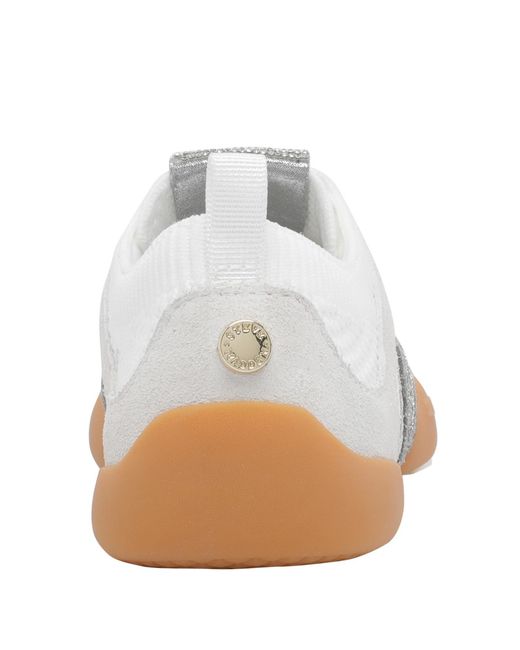 Steve Madden White Biscotti Knit Low-Top Sneakers