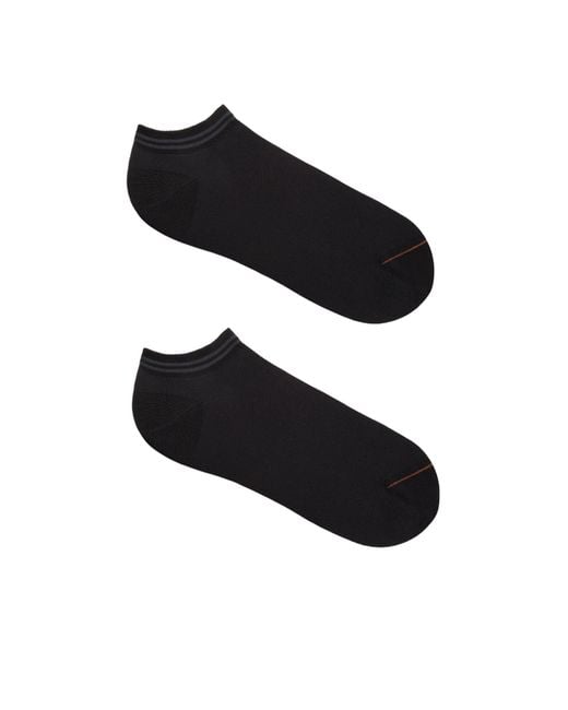 Zegna Black Cotton Blend Socks for men