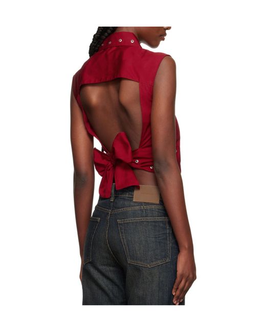 Our Legacy Red Girdle Top