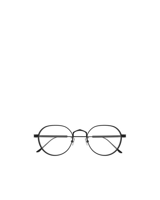 Cartier White Oval Frame Glasses for men