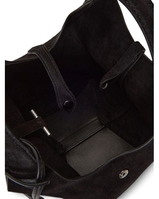 Polo Ralph Lauren Black Polo Play Suede Tote Bag