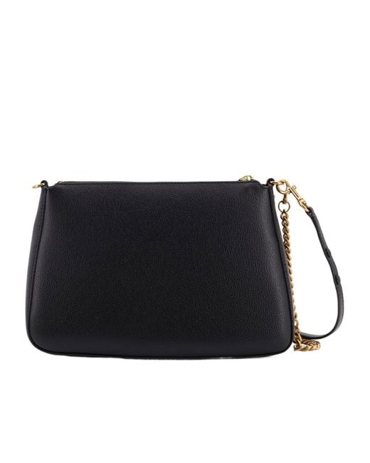 Tory Burch Black Chain-Linked Zipped Shoulder Bag