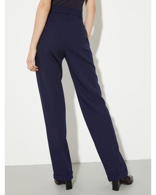 MAX&Co. Blue Straight-Leg Stretch Trousers