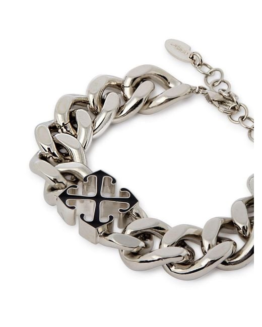 Off-White c/o Virgil Abloh Metallic Enamel Arrow Chain Bracelet for men