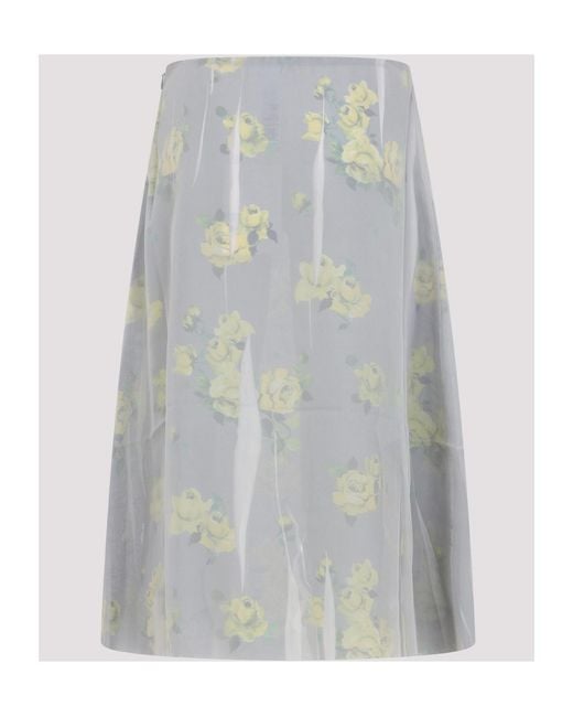 Acne Gray Pattern Skirt