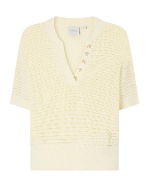 Varley Natural Open-Knit Cotton Top