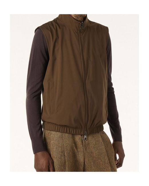 Loro Piana Brown Vest for men
