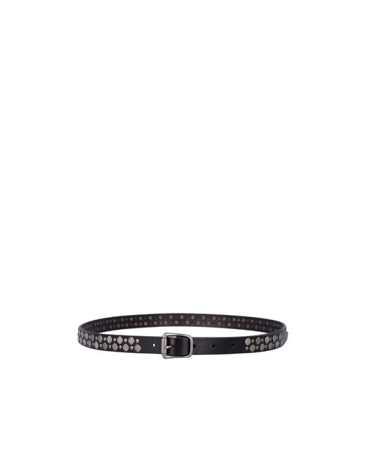 Lemaire White Studded Buckled Rio Belt for men