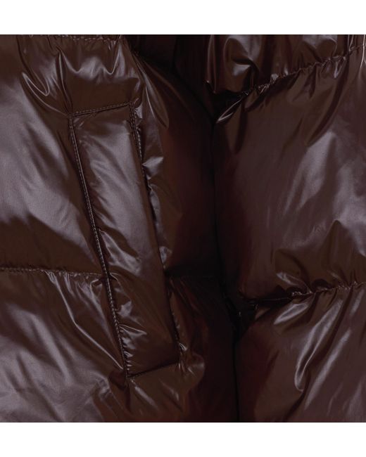 Pinko Brown Hooded Down Jacket