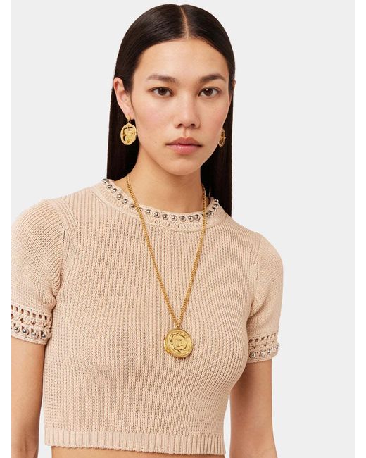 Rabanne Metallic Polished Drop Earrings