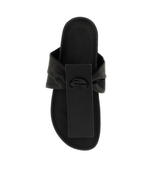 Uma Wang Black Platform Flip-Flops