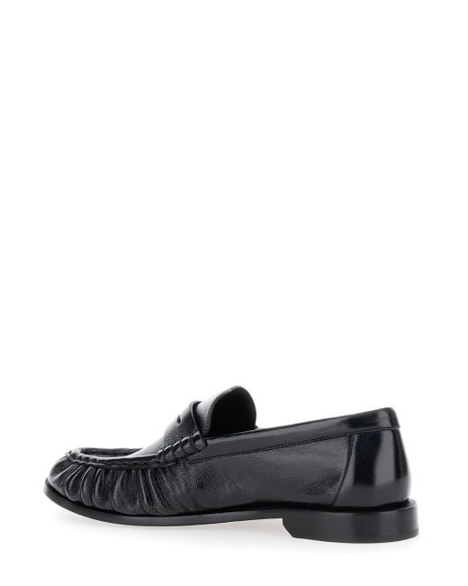 Saint Laurent Black Le Loafer Slip-On Loafers