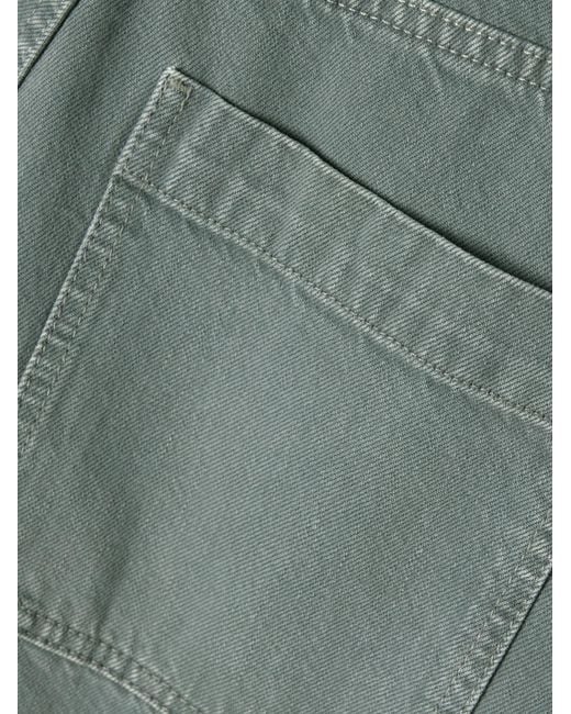 FRAME Gray Panelled Wide-Leg Casual Trousers