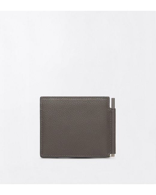Tom Ford Gray Bifold Wallet With Money Clip for men