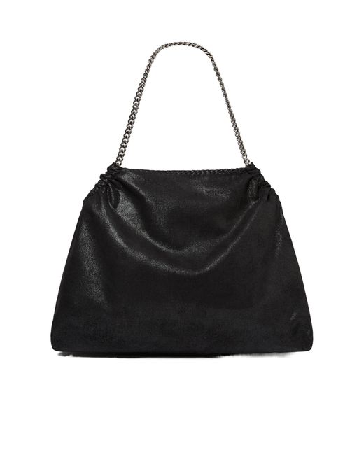 Stella McCartney Black Falabella Drawstring Tote Bag