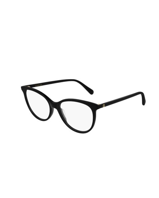 Gucci White Eyewear Cat-Eye Frame Glasses