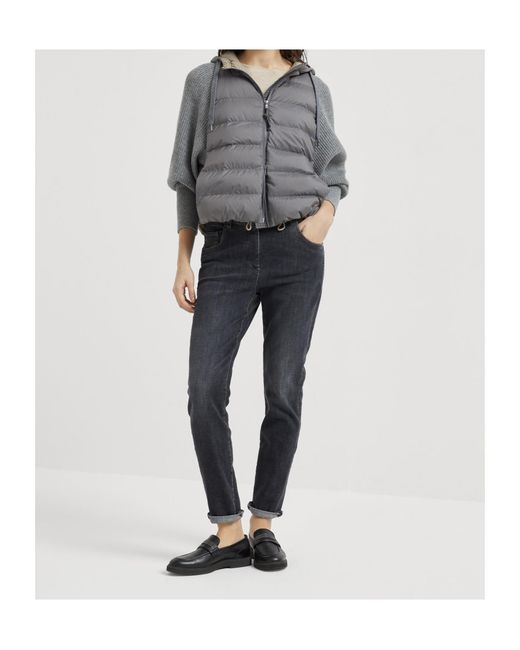 Brunello Cucinelli Gray Padded Jacket
