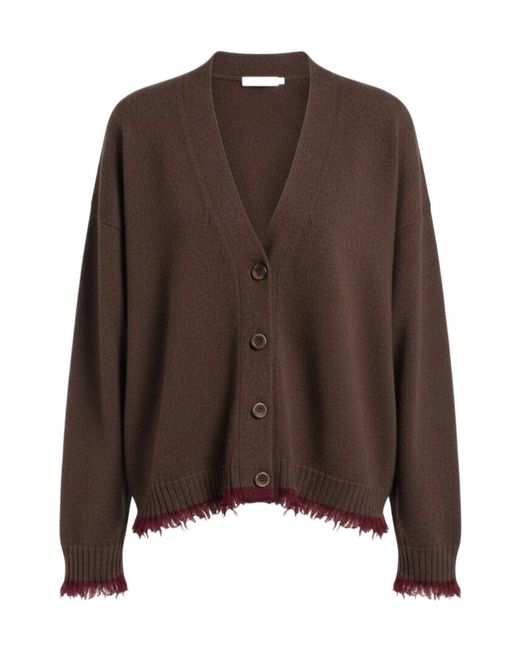 Uma Wang Brown Long-Sleeve Cardigan