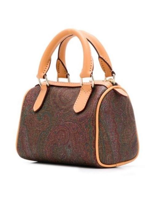 Etro Brown Logo Crossbody Bag